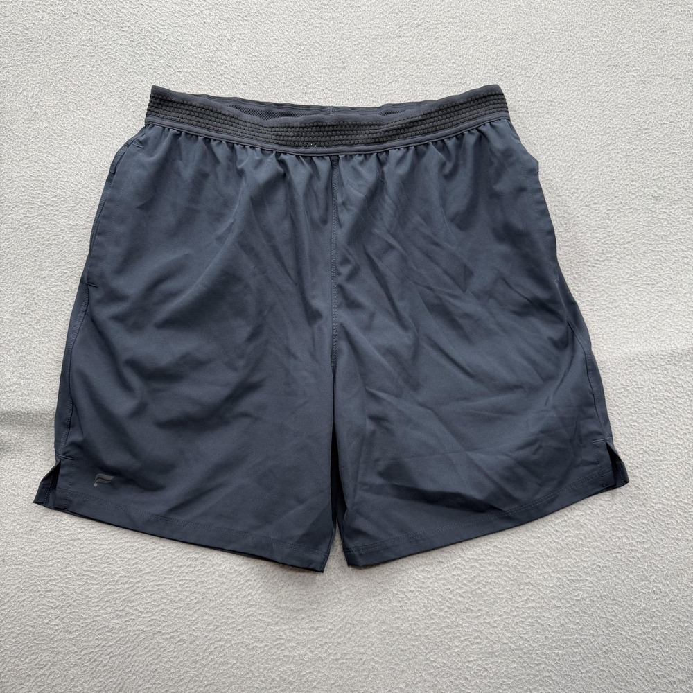 Fabletics Shorts Mens Large Blue UnLined Running Elastic Waist 7 Inseam Athletic